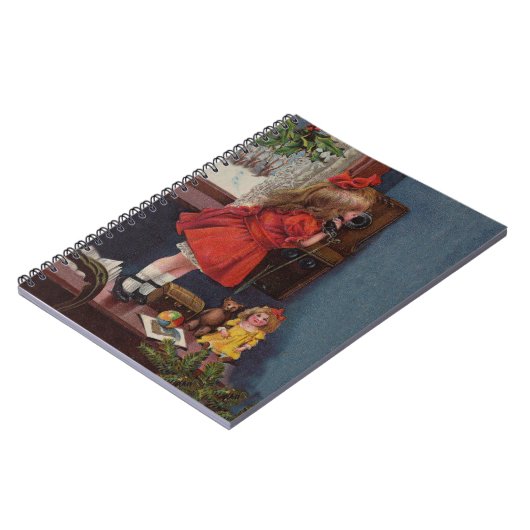 Ouderwetse Kersttelefoon Notitieboek (Linkerzijde)