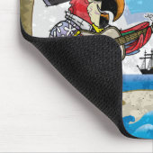 , ouderwetse, kleurrijke Muismat van Parrots!! (Hoek)