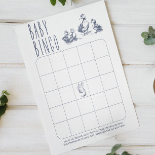Ouderwetse Landelijke Charme Baby Bingo Baby Showe Poster