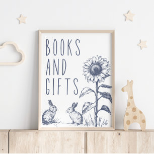 Ouderwetse landelijke charme baby shower boeken ca poster