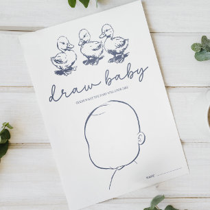 Ouderwetse landelijke charme Teken baby baby showe Poster