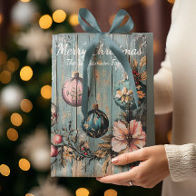 Ouderwetse landelijke Kerstmis Rustieke boerderij