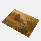 Ouderwetse/landelijke lenteboerderij deurmat (Schuin)