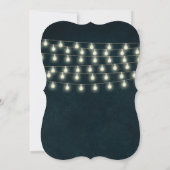 Ouderwetse Landelijke Snoerlichtjes Save the Date (Achterkant)