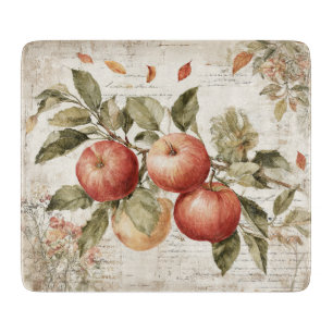 Ouderwetse landelijke tak met appels design snijplank