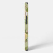 Ouderwetse landelijke verweerde bloemen iPhone hoesje (Linkerkant)