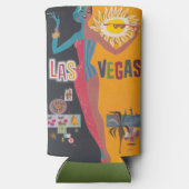 Ouderwetse Las Vegas Meisjesweekend Feestje Seltzer Blikjeskoeler (Achterkant)