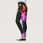 Ouderwetse levendige roos leggings (Links)