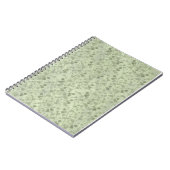 Ouderwetse lichtgroene bladeren met distressed cot notitieboek (Linkerzijde)