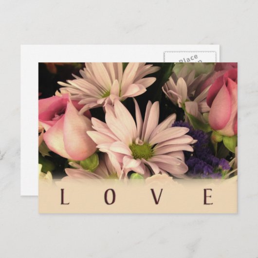 Ouderwetse liefde briefkaart (Voorkant / Achterkant)