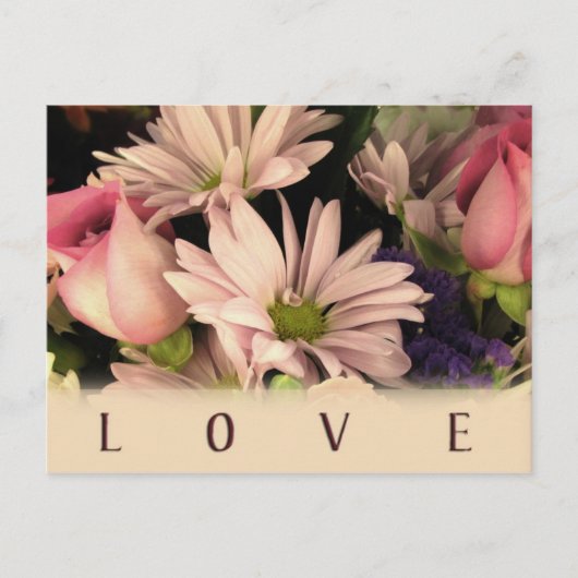 Ouderwetse liefde briefkaart (Voorkant)