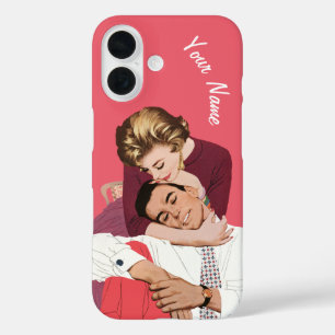 Ouderwetse liefde en romantiek, pasgetrouwden in r iPhone 16 hoesje