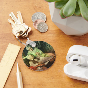 Ouderwetse liefde en romantiek; romantische grooto sleutelhanger