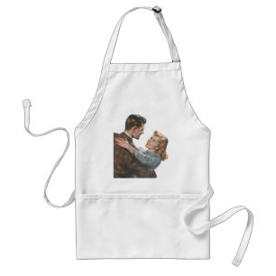 Ouderwetse liefdesromantiek Nieuwgetrouwden zullen Standaard Schort