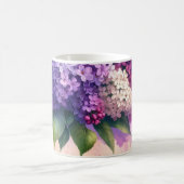 Ouderwetse Lilacs Floral Monogram Mok (Center)