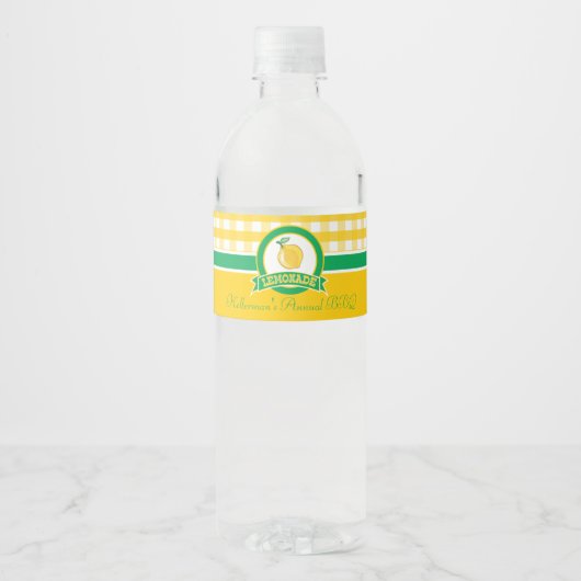 ouderwetse limonade waterfles etiket (Voorkant)