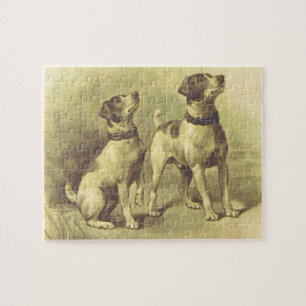Ouderwetse Look, Legpuzzel van Twee Honden