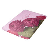 Ouderwetse Magenta Chrysanthemum Bloei Badmat (Gekanteld)