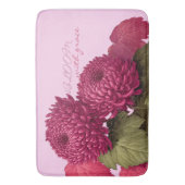 Ouderwetse Magenta Chrysanthemum Bloei Badmat (Voorkant Verticaal)