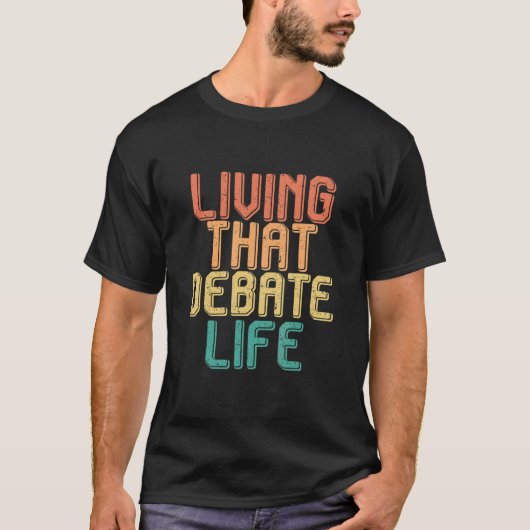 Ouderwetse manier van leven dat LEVEN bediscussiee T-shirt (Voorkant)