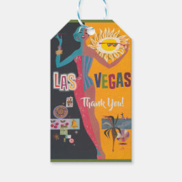 Ouderwetse meidenavakantie-feest in Las Vegas Cadeaulabel