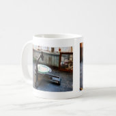 Ouderwetse Microscoop Koffiemok (Voorkant links)