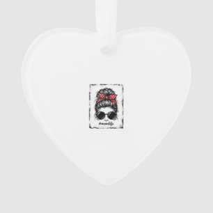 Ouderwetse Moeder Leven Rommelige Knot Sjaal Shirt Ornament