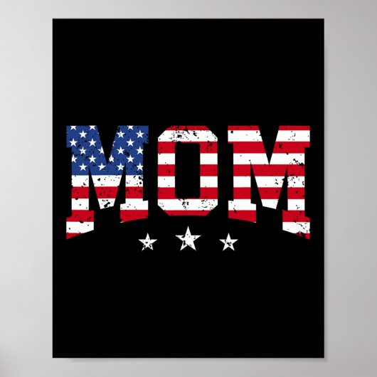 Ouderwetse Moeder Moederdag Amerikaanse Moeder Usa Poster (Voorkant)