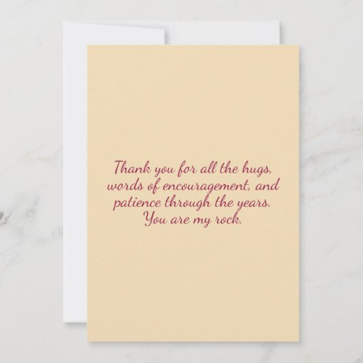 Ouderwetse Moederdag Collage Kaart (Achterkant)