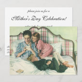 Ouderwetse Moederdag, kinderen die kaarten lezen i (Voorkant / Achterkant)