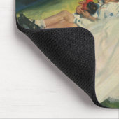 Ouderwetse Moederdag, moeder met kinderen Muismat (Hoek)