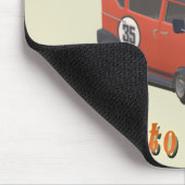 Ouderwetse Muismat Auto Retro Vintage Design (Hoek)
