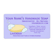 Ouderwetse natuurlijke zeepetiketten ontwerp Sjabl Etiket (Voorkant)