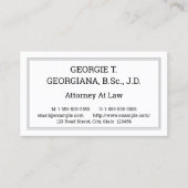 Ouderwetse, nostalgische stijl Visitekaartje (Voorkant)