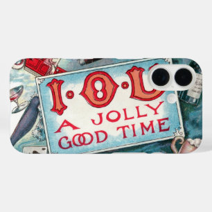 Ouderwetse ondeugden Feest, gokken drinken roken iPhone 16 Hoesje