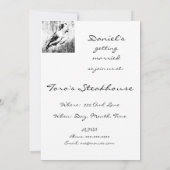 Ouderwetse ontwerp uitnodiging voor Californiëkwar (Achterkant)