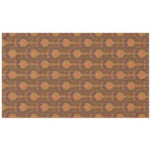 Ouderwetse oranje, paarse en gouden bloempatroon tafelkleed (Voorkant (Horizontaal))