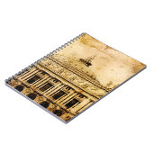 ouderwetse, oude, antiek parijs, notitieboek (Linkerzijde)