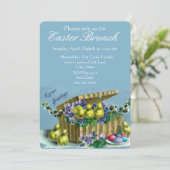Ouderwetse Paasmand Gezinsbrunch  Kaart (Staand voorkant)