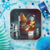 ouderwetse partij Drink Papieren Bordje (Feest)