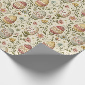 Ouderwetse pastel paaseieren inpakpapier (Hoek)
