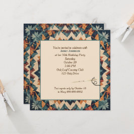 Ouderwetse Patchwork Kaleidoscoop Dekbed Patroon Kaart