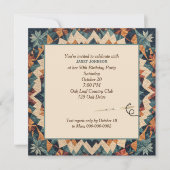 Ouderwetse Patchwork Kaleidoscoop Dekbedpatroon Kaart (Voorkant)