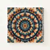 Ouderwetse Patchwork Kaleidoscope Quilt Pattern Notitieboek (Achterkant)