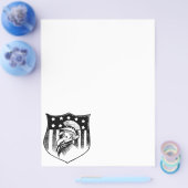 Ouderwetse Patriotische Oom Sam en Amerikaanse Vla Flyer (Enkel)