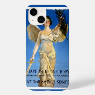 Ouderwetse patriotische vrouwelijke engel, Koop oo Case-Mate iPhone 14 Hoesje