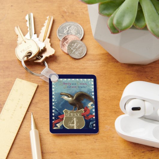 Ouderwetse patriottische 4 juli, Adelaar met sterr Sleutelhanger (Bureau)