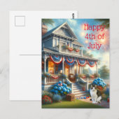 Ouderwetse Patriottische 4 juli Briefkaart (Voorkant / Achterkant)