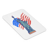 Ouderwetse patriottische 4 juli-design magneet (Rechterzijde)