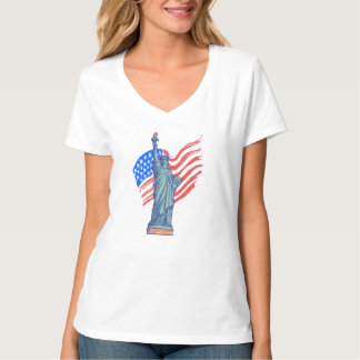 Ouderwetse Patriottische 4 juli Ontwerp T-shirt